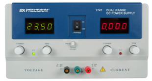 Dual Range DC Power Supply, 30V, 10A or 60V, 5A