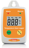 Mini datalogger with display, for temperature measurement